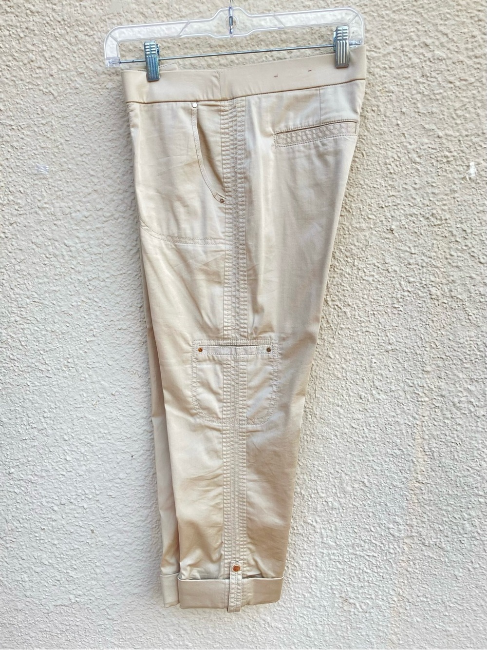 Chicos Roll Cuff Crop Ankle Pants size Small 4